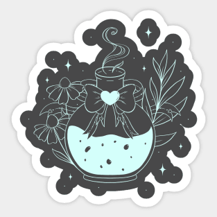 Mint Magic Potion - Chamomile and Greenery Sticker